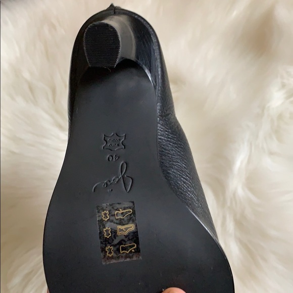 Black Leather Joie Booties - Picture 8 of 8